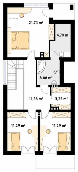 Poddasze projektu Brzoza MC