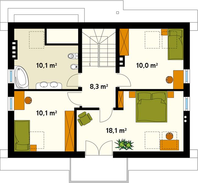 Poddasze projektu Dudek 2 MC