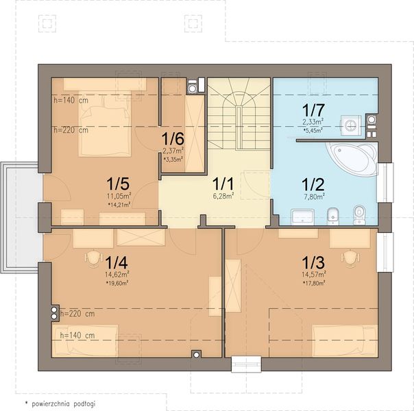 Poddasze projektu Bakalia 4