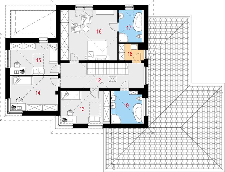 Piętro 1 projektu Exiguus I G2