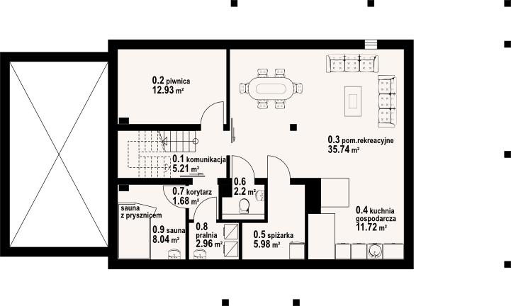 Piwnica projektu Karowo dw
