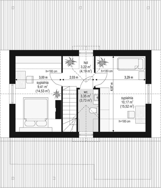 Poddasze projektu Sosenka 5