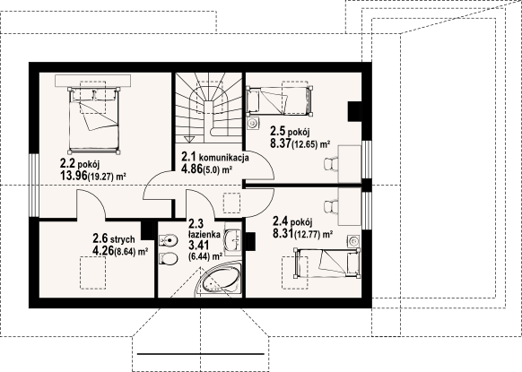 Poddasze projektu Zawoja mk7gx dws