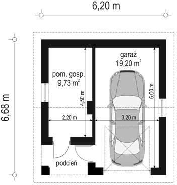 Parter projektu Garaż BG01