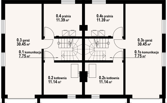 Piwnica projektu Gładyszówka ab