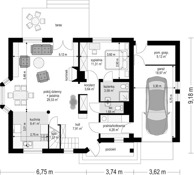 Parter projektu Zgrabny z lukarnami