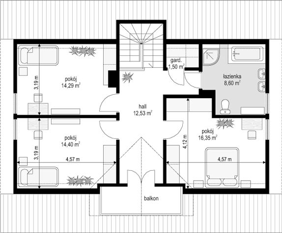 Poddasze projektu Ranczo