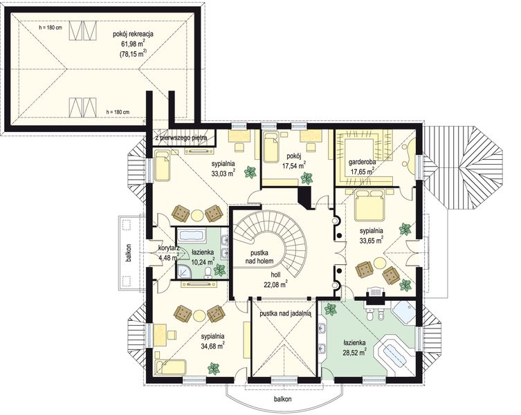 Piętro 1 projektu Regent