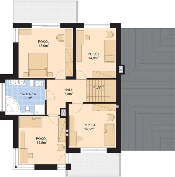 Piętro 1 projektu APS 274