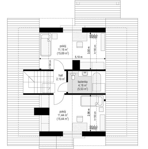 Poddasze projektu Pchełka