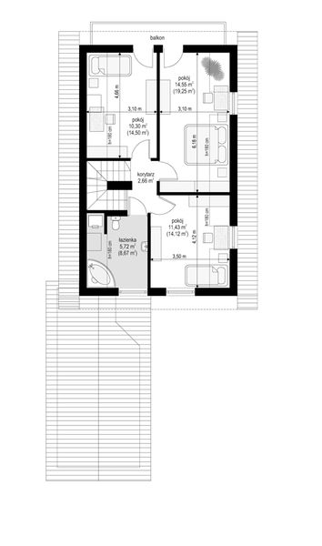 Poddasze projektu Pierwszy Dom 2