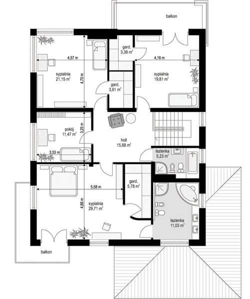 Piętro 1 projektu Topaz 3