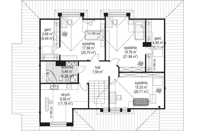 Poddasze projektu Zacisze 2