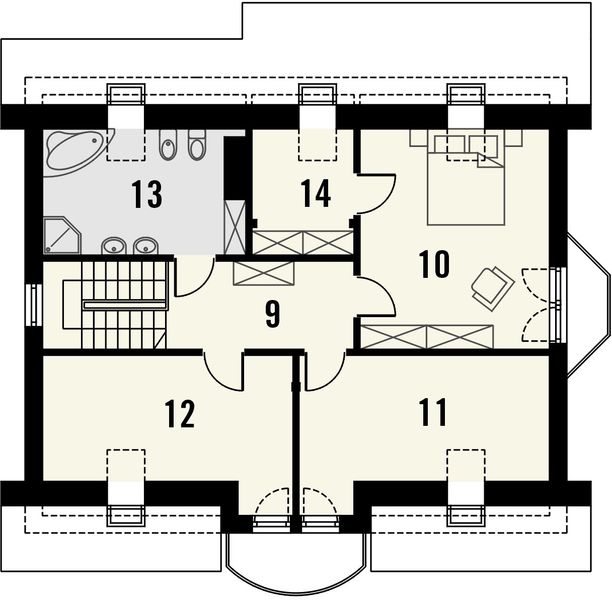 Poddasze projektu Wicher 2