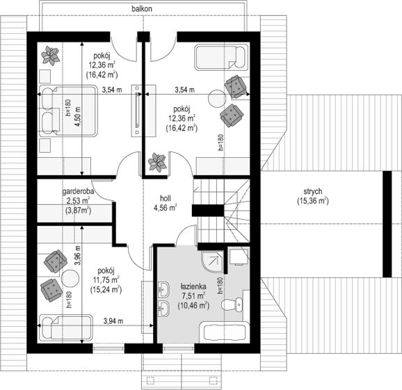 Poddasze projektu Sylwia