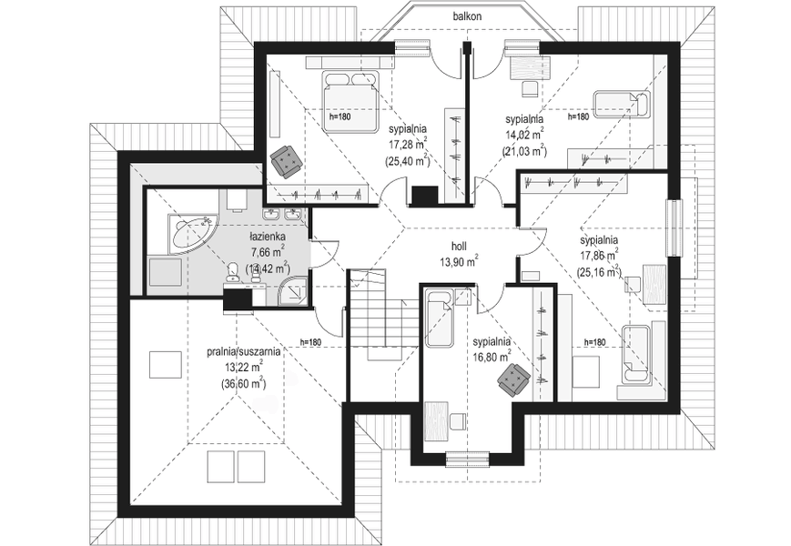 Poddasze projektu Maja 3
