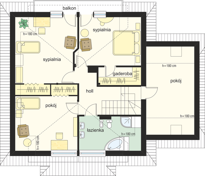 Poddasze projektu Dom na medal 2