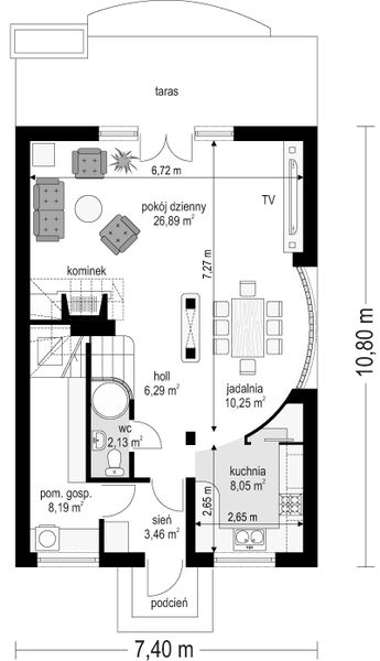 Parter projektu Dom z piętrem