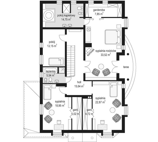 Piętro 1 projektu Ambasador