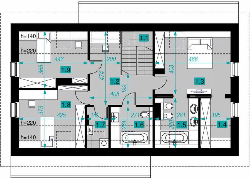 Poddasze projektu Dla Aktywnych 1