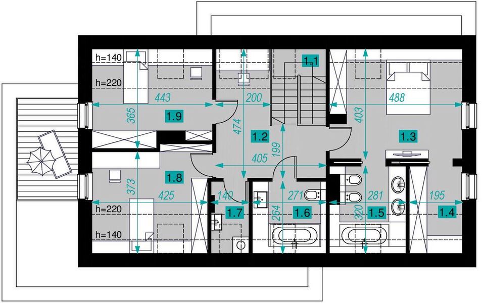 Poddasze projektu Dla Aktywnych 4