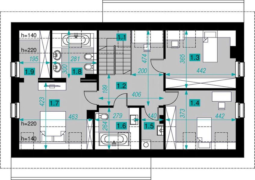 Poddasze projektu Dla Globtrotera 1