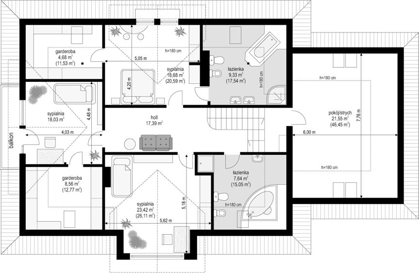 Poddasze projektu Benedykt 4