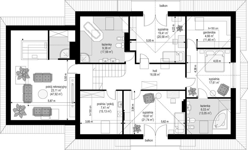 Poddasze projektu Benedykt 5