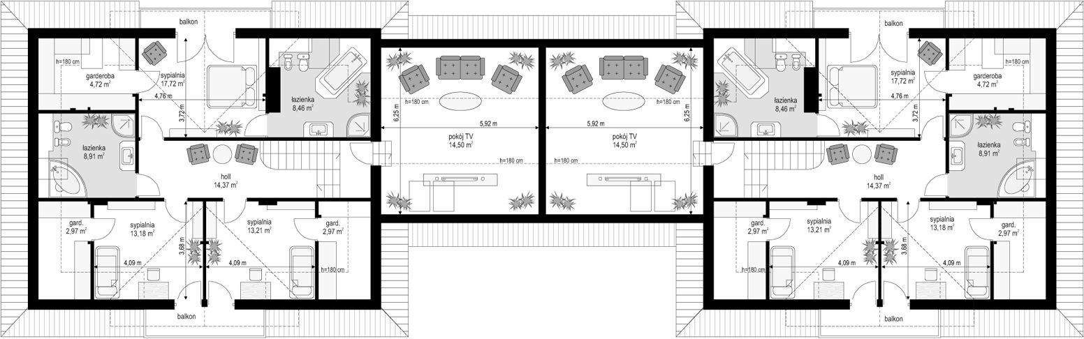 Poddasze projektu Benedykt Bliźniak