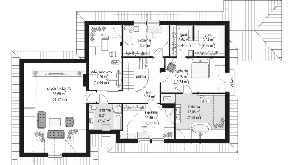 Poddasze projektu Joanna