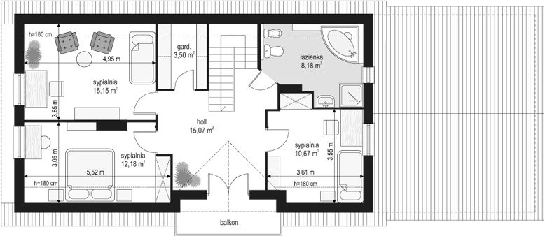 Poddasze projektu Krzysztof