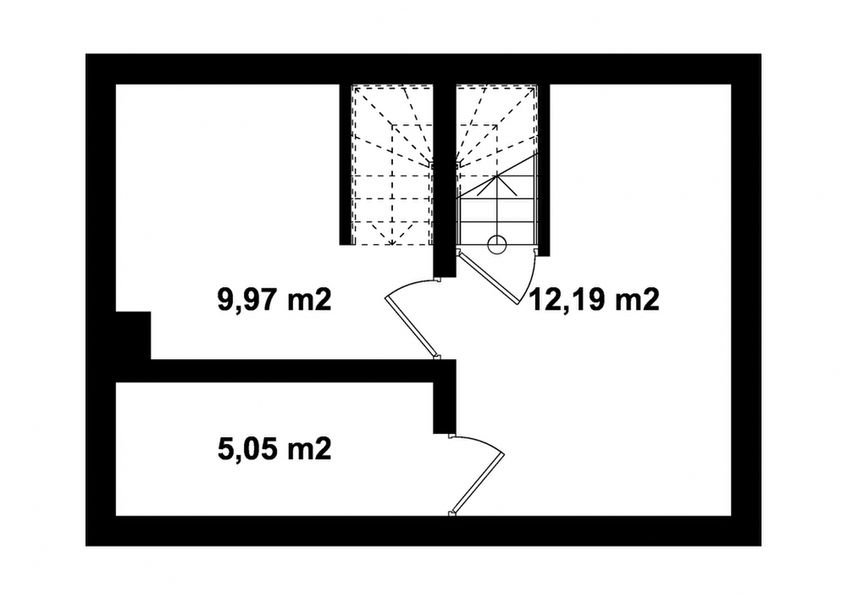 Piwnica projektu G320 - Budynek rekreacji indywidualnej