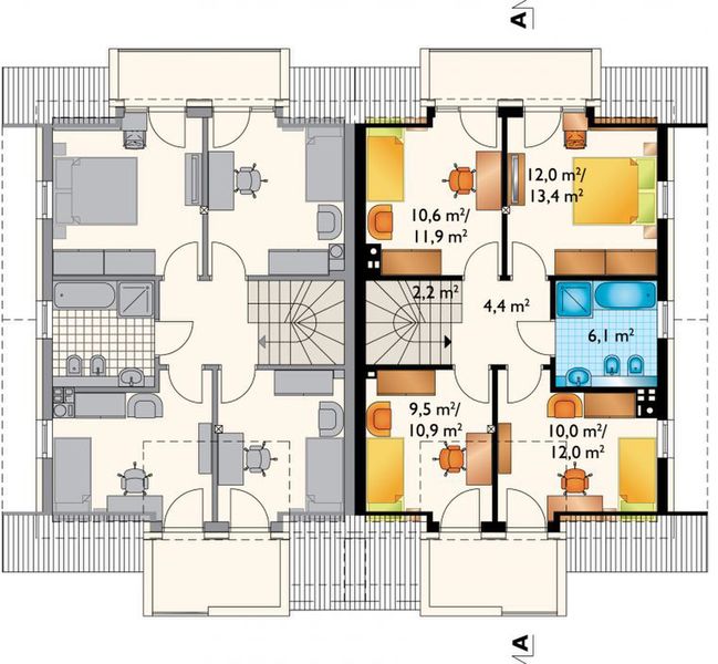 Poddasze projektu Lila Duo (1566)
