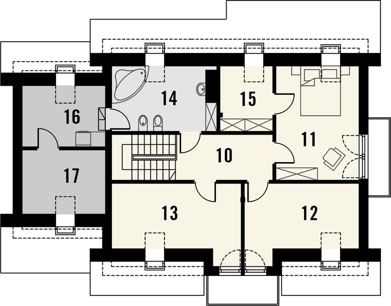Poddasze projektu Komfort