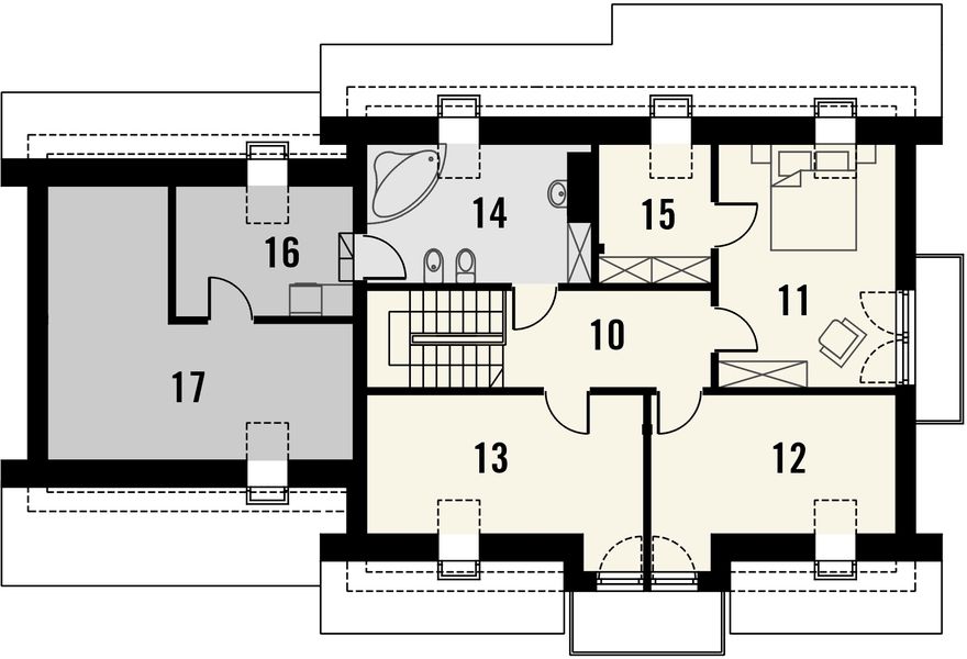 Poddasze projektu Komfort 2G
