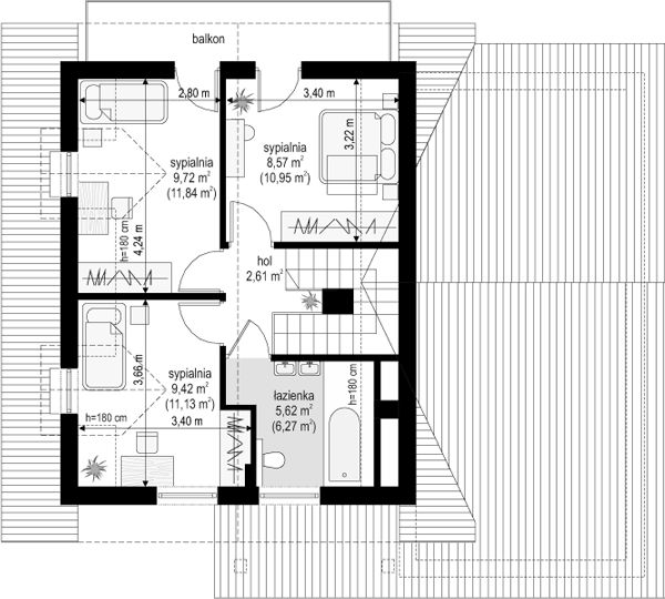 Poddasze projektu Amelia