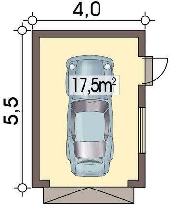 Parter projektu Garaż APG-8 garaż