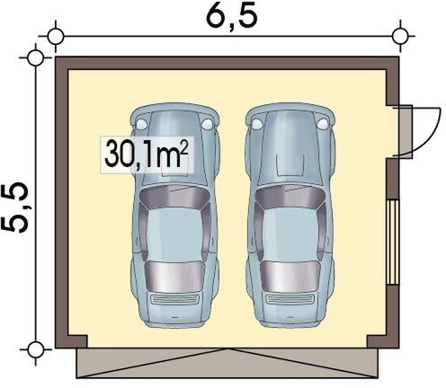 Parter projektu Garaż APG-9 garaż