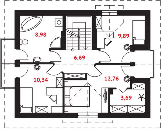 Poddasze projektu Sumba