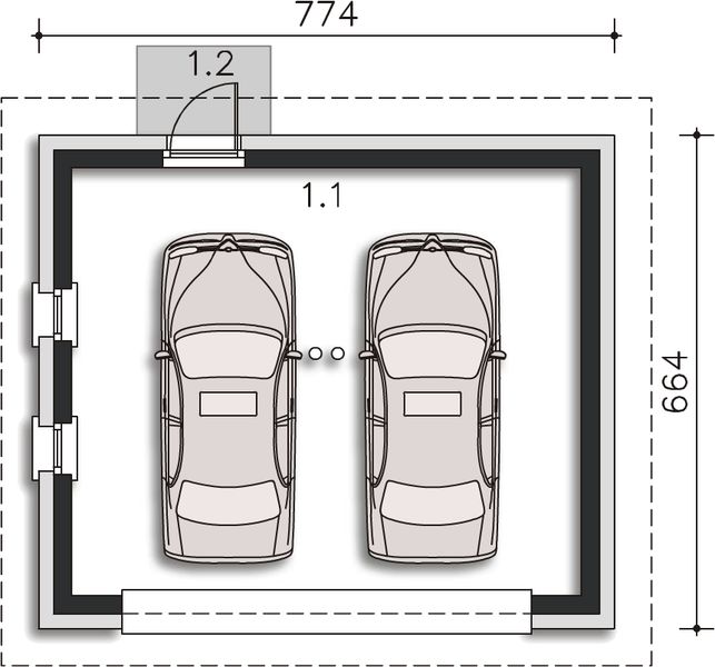 Parter projektu Garaż G40