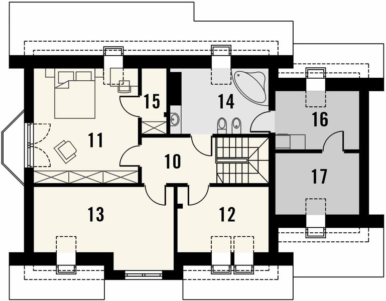 Poddasze projektu Frykas