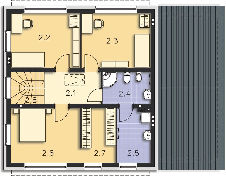 Piętro 1 projektu Skagen II DCP401a