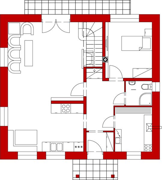 Parter projektu Domek Nieduży ET (010 ET)