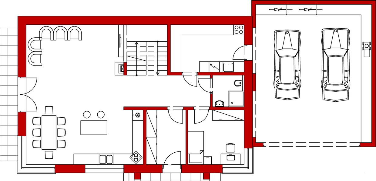 Parter projektu Domek w Słotwinie (044 ET+Gt)