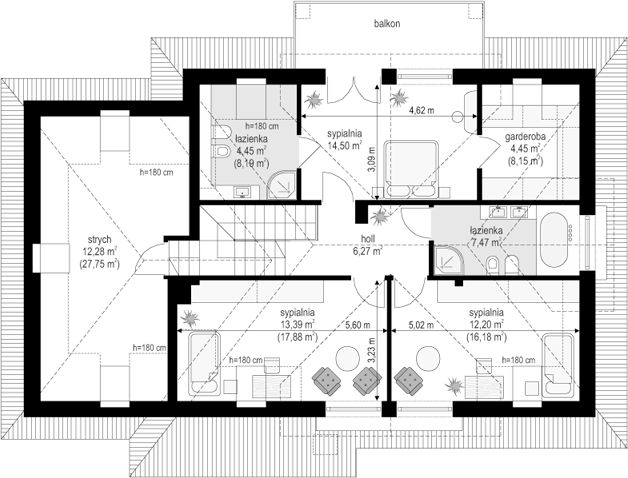 Poddasze projektu Gabryś