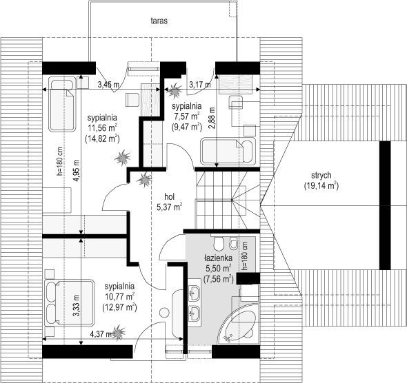 Poddasze projektu Gucio 2