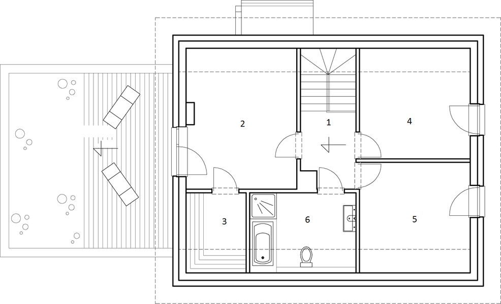 Poddasze projektu eko Typowy 11