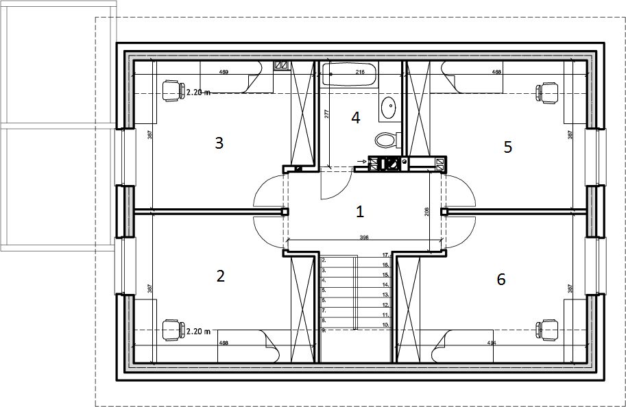 Poddasze projektu eko Typowy 15