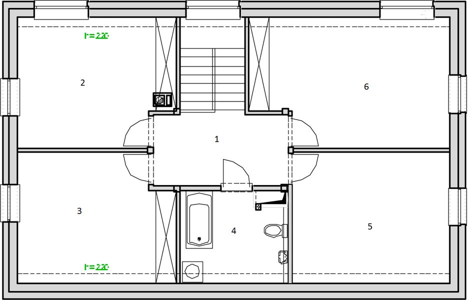 Poddasze projektu eko Typowy 17