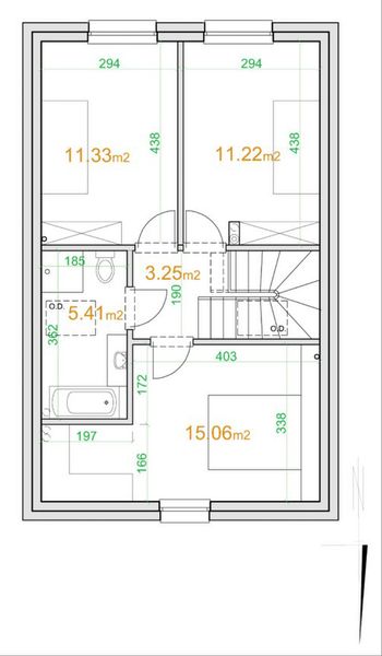 Poddasze projektu eko Typowy 22
